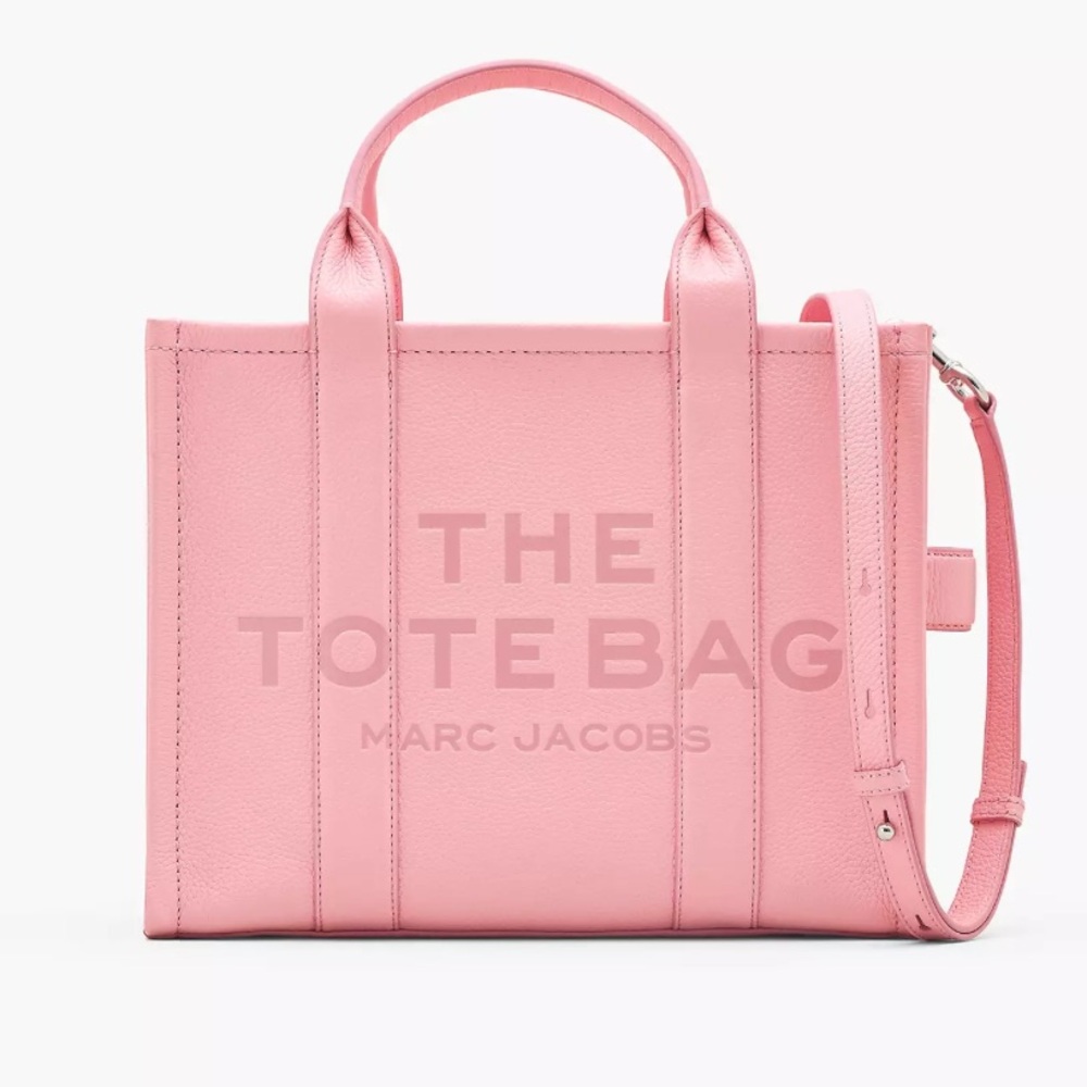 BRAND NEW PINK RIBBON SMALL THE LEATHER TOTE BY MARC JACOBS! 🎀